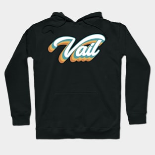 Vail Colorado Retro Lettering Hoodie